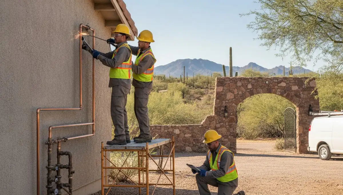 Emergency plumbing repair service in Tucson, AZ for residential and commercial leaks and clogs