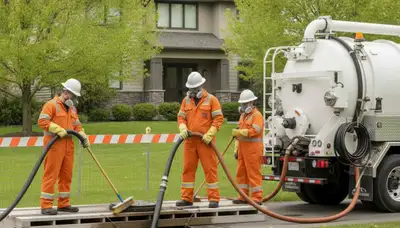 Septic tank cleaning service in Tucson, AZ by emergency plumbers for home maintenance