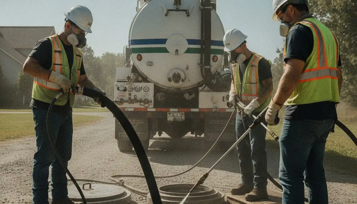 Tucson, AZ septic tank cleaning service by On Call Plumbers for residential plumbing repair and maintenance