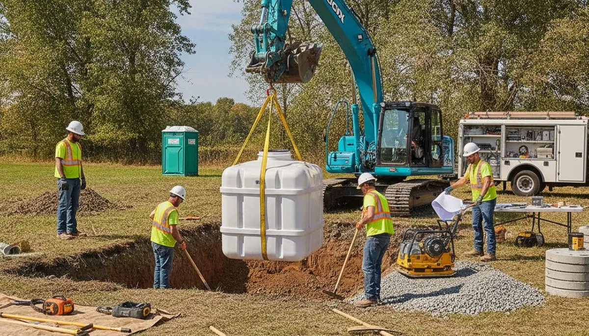 Septic tank installation service for Tucson, AZ homes by On Call Plumbers