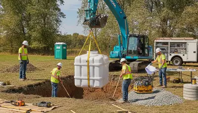 Septic tank installation service for Tucson, AZ homes by On Call Plumbers