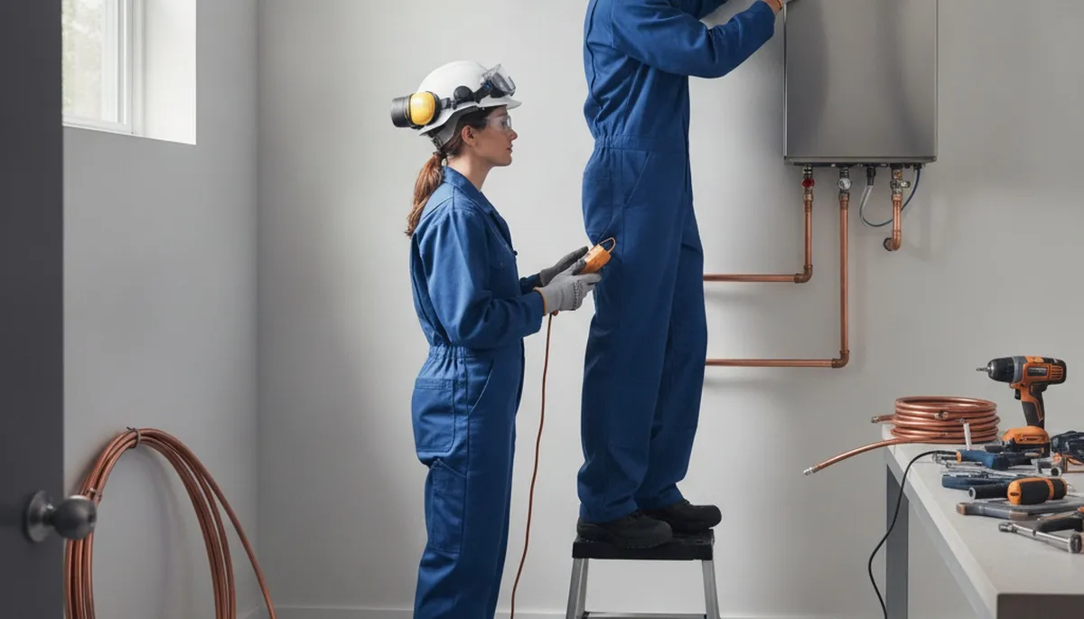 Tankless water heater installation for Tucson, AZ homes by On Call Plumbers