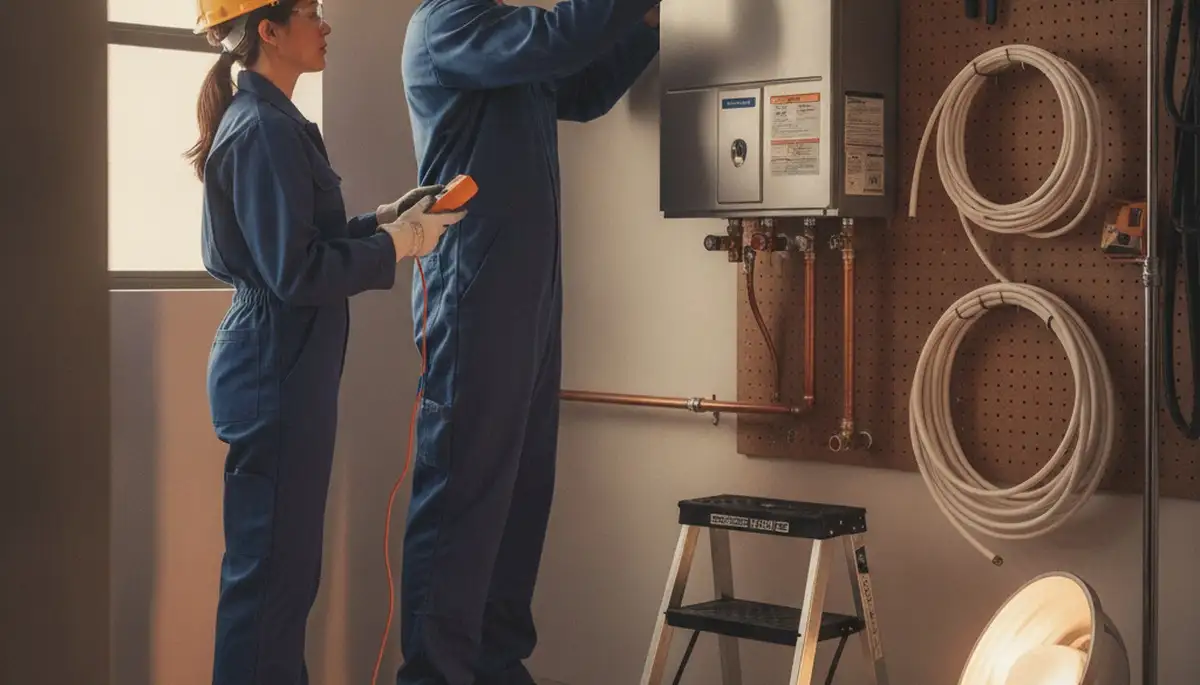 Tankless water heater installation service for Tucson, AZ homes by On Call Plumbers